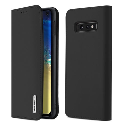 

DUX DUCIS WISH Series TPU + PU + Leather Case for Galaxy S10 E, with Card Slots & Wallet (Black)