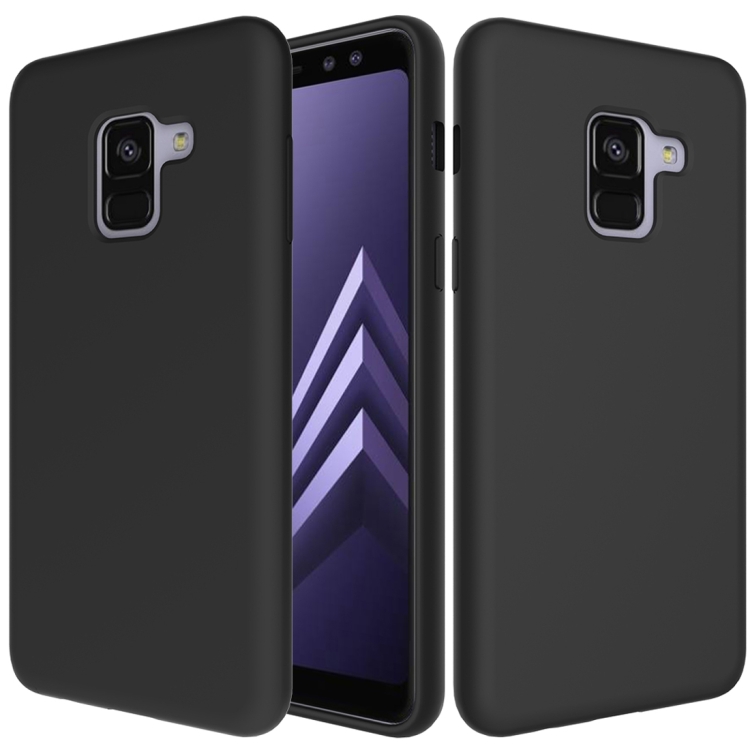 

Solid Color Liquid Silicone Dropproof Protective Case for Samsung Galaxy A8 (2018) (Black)