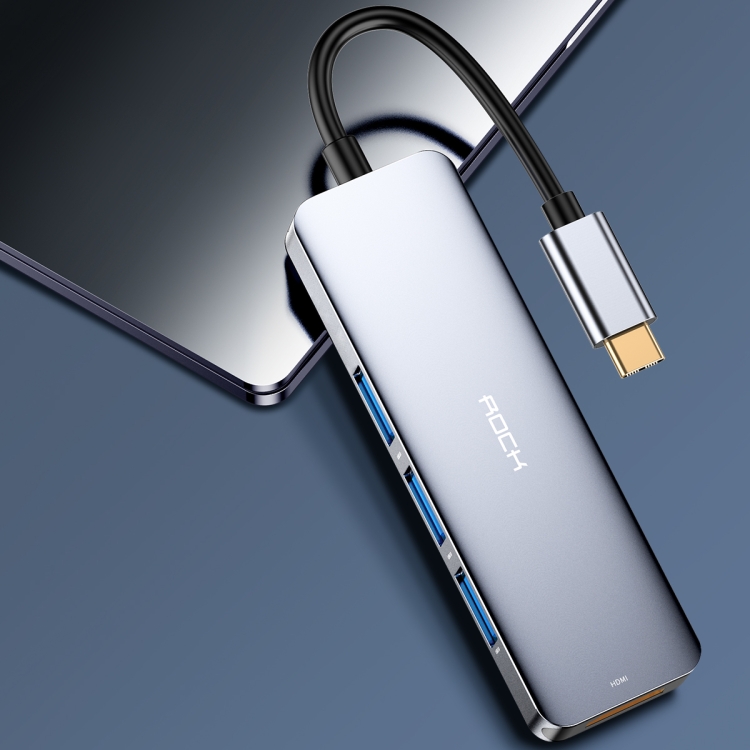 

Rock USB-C to HDMI+USB3.0*3 Adapter Cable