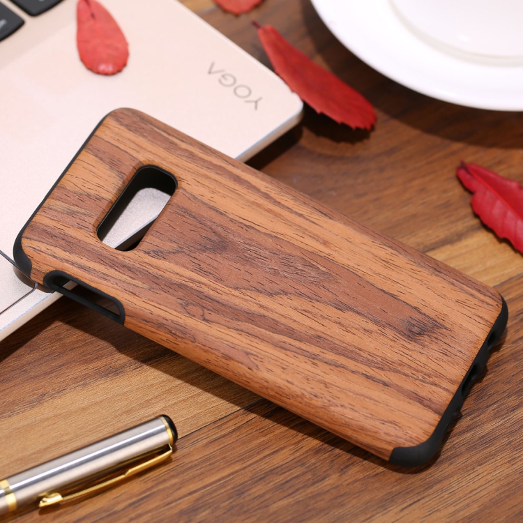 

Shockproof TPU + Wood Protective Case for Galaxy S10 E