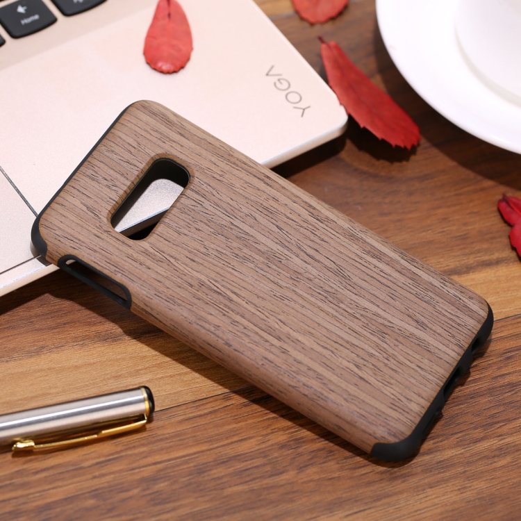 

Shockproof TPU + Wood Protective Case for Galaxy S10 E