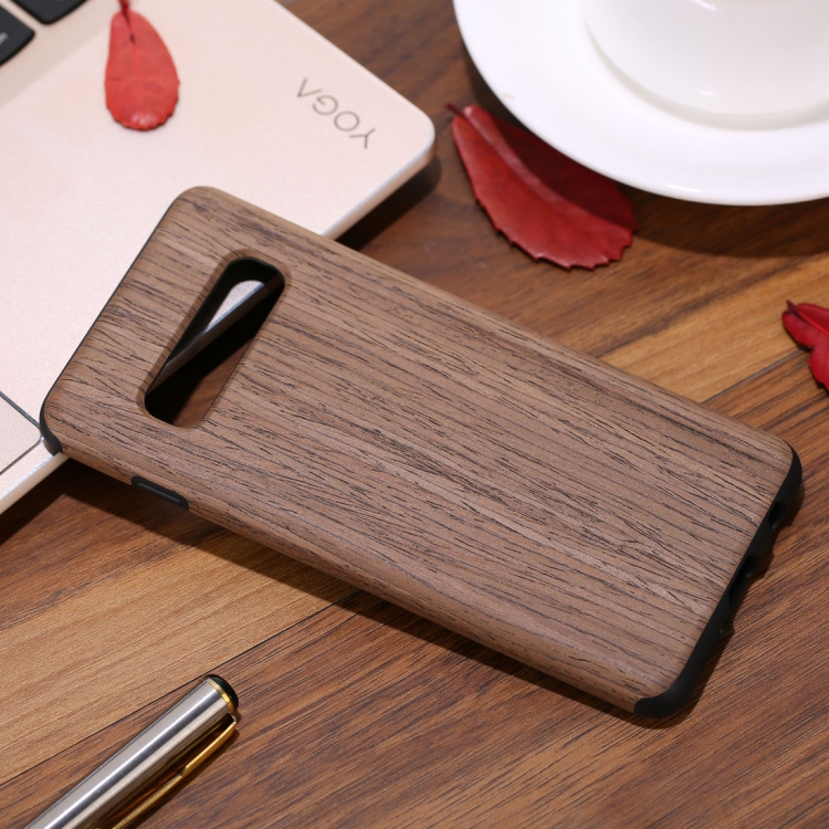 

Shockproof TPU + Wood Protective Case for Galaxy S10