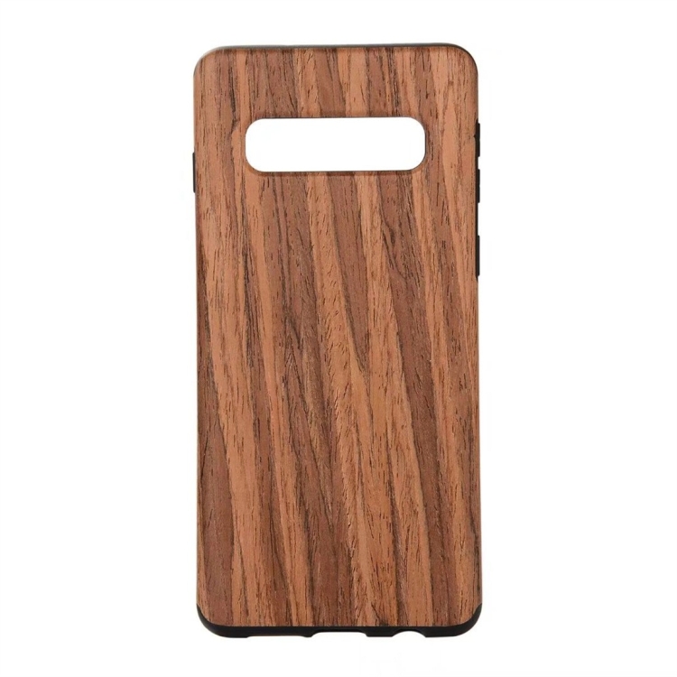 

Shockproof TPU + Wood Protective Case for Galaxy S10 Plus