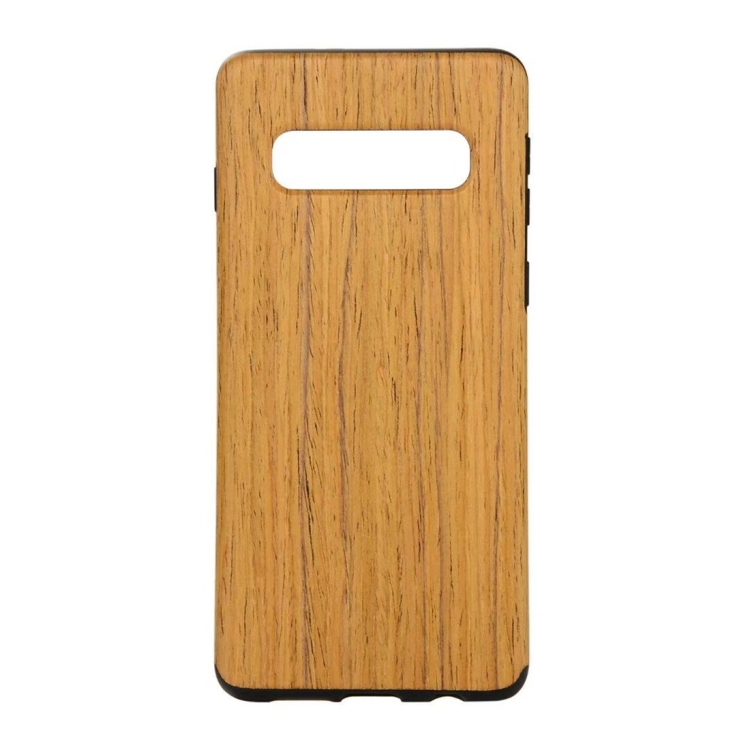 

Shockproof TPU + Wood Protective Case for Galaxy S10 Plus