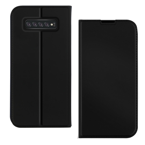 

DZGOGO ISKIN Series Slight Frosted PU+ TPU Case for Samsung Galaxy S10+ (Black)