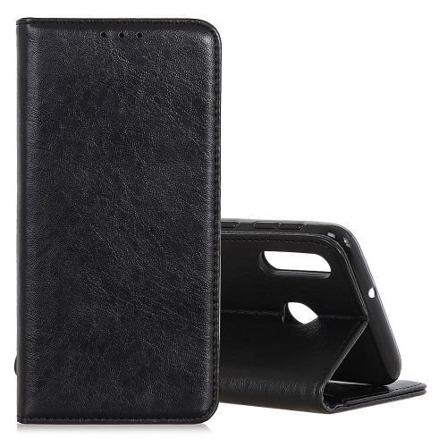 

Magnetic Retro Crazy Horse Texture Horizontal Flip Leather Case for Galaxy M30, with Holder & Card Slots & Photo Frame(Black)