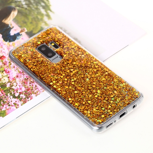 

For Galaxy S9+ Glitter Powder Soft TPU Protective Case(Gold)