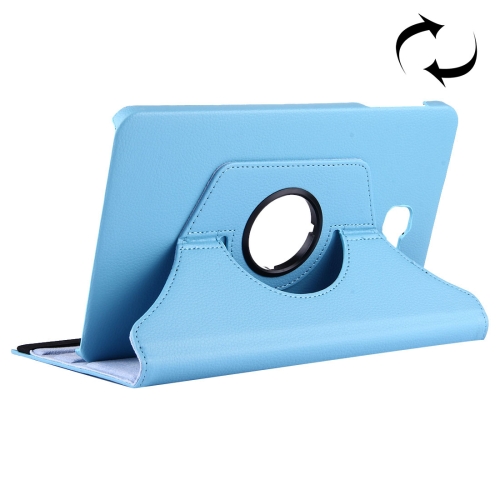 

For Galaxy Tab A 10.1 / T580 Litchi Texture Horizontal Flip 360 Degrees Rotation Leather Case with Holder(Blue)