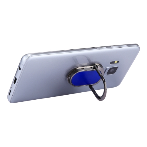 

Simple Style Metal Desktop Stand Phone Ring Holder, For iPhone, Galaxy, Sony, Lenovo, HTC, Huawei, and other Smartphones(Blue)