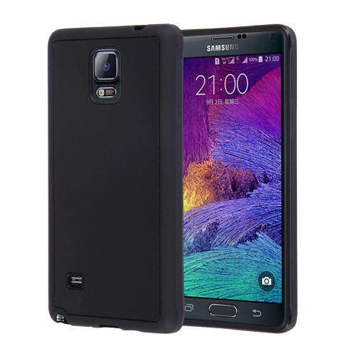 

For Galaxy Note 4 / N910 Anti-Gravity Magical Nano-suction Technology Hybrid Sticky Selfie Protective Case(Black)