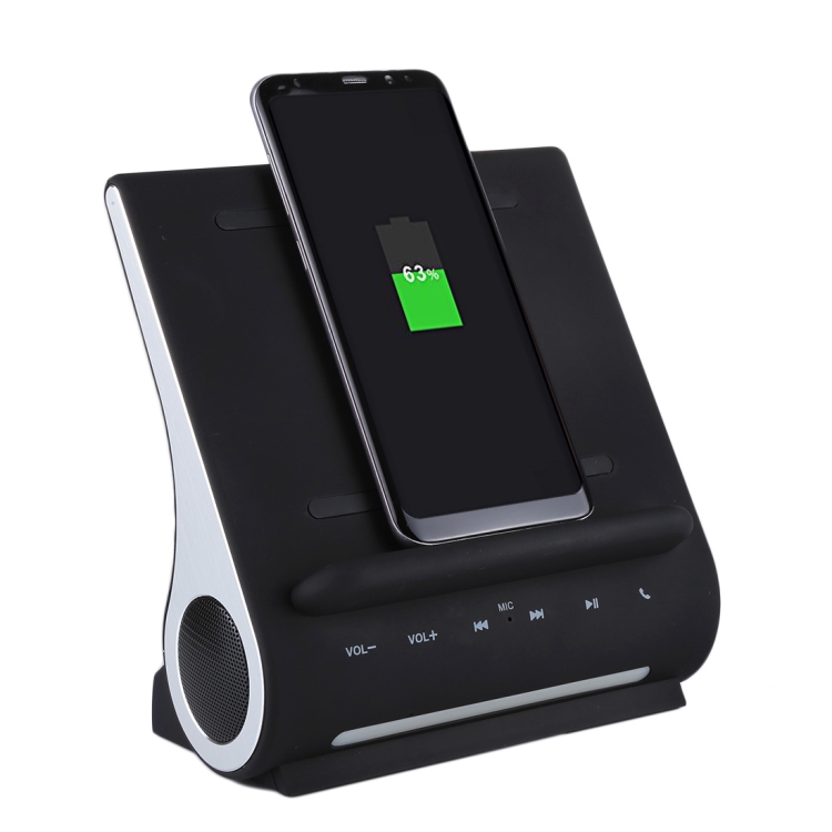 

azpen D100 3 in 1 Docking Station + Bluetooth Speaker + QI Wireless Charger, CW6687E Processor, Support TF music Player, For iPhone, Galaxy, Huawei, Xiaomi, LG, Google, Sony, HTC and other Smartphones(Black)