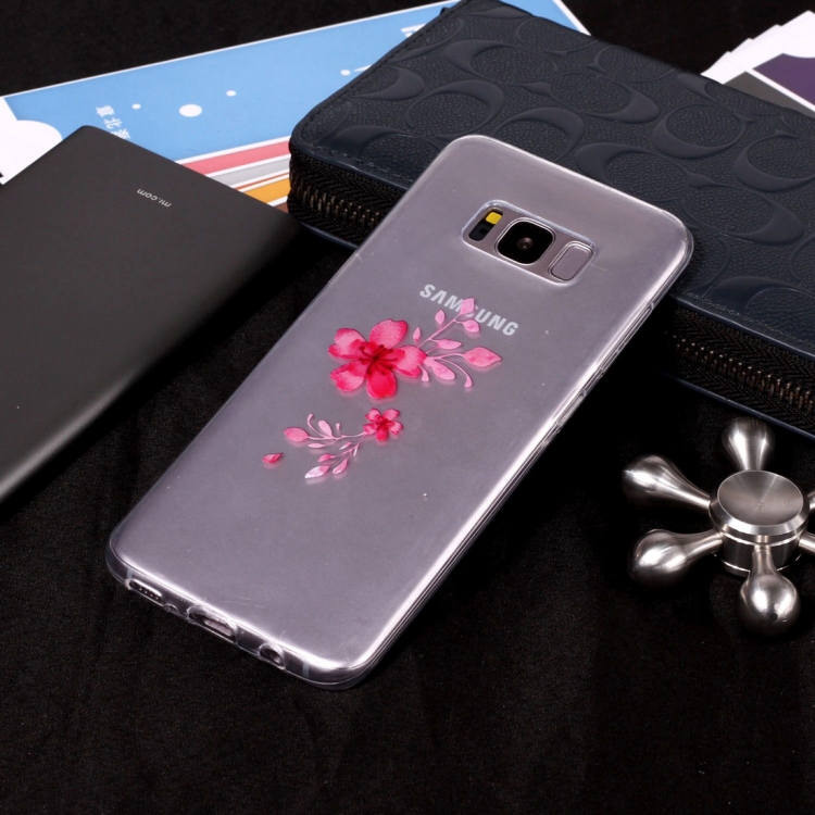 

Red Sakura Pattern TPU Case for Galaxy S8
