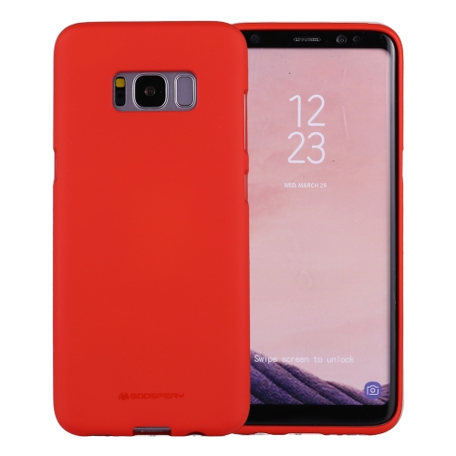 

MERCURY GOOSPERY SOFT FEELING for Galaxy S8 Liquid State TPU Drop-proof Soft Protective Back Cover Case (Red)
