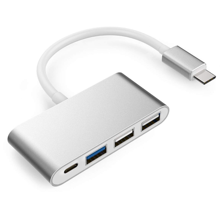 

Type C to Type C and USB 3.0 USB 2.0 Port HUB Adapter for New MacBook Pro with Touch Bar(Silver)