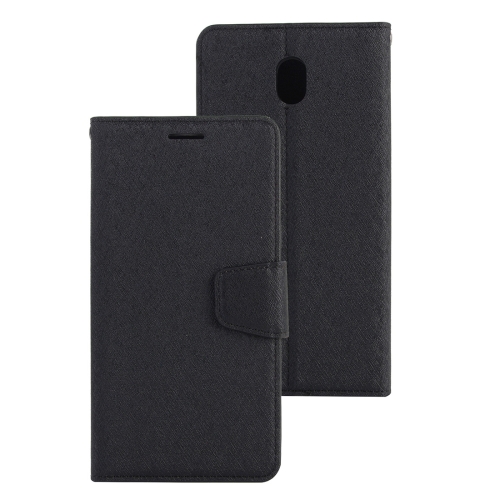 

Silk Texture Horizontal Flip Leather Case for Galaxy J8 (2018) (US Version), with Holder & Card slots & Wallet & Photo Frame (Black)