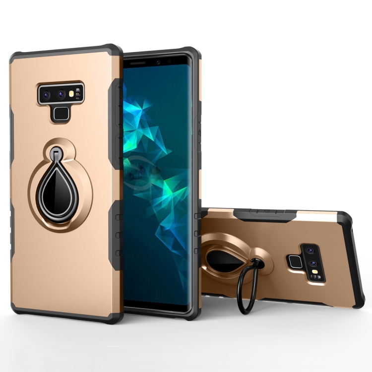 

Baymax Pattern Magnetic 360 Degree Rotation Ring Holder Case for Galaxy Note 9(Gold)