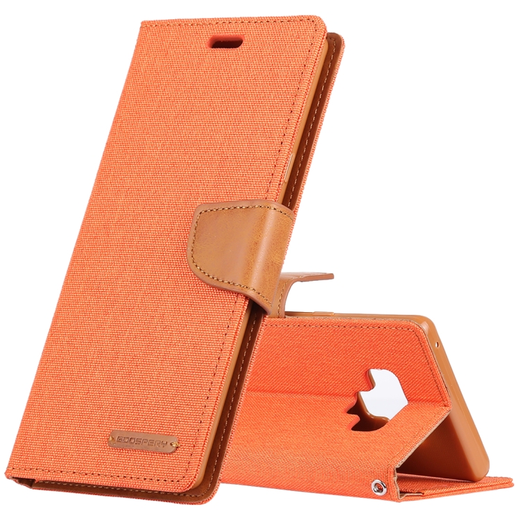 

GOOSPERY FANCY DIARY Horizontal Flip Leather Case for Galaxy Note 9, with Holder & Card Slots & Wallet(Orange)