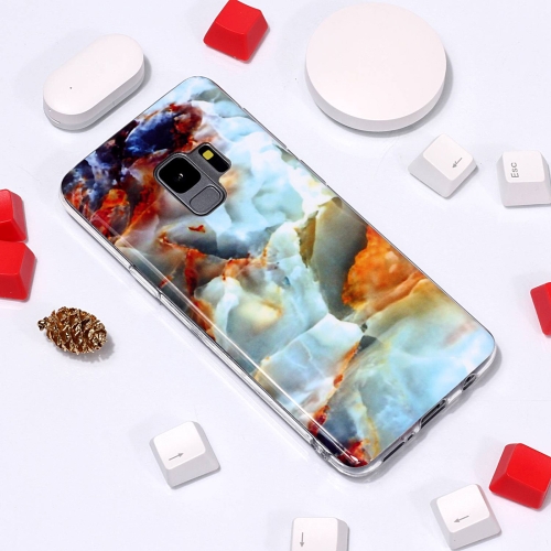 

Marble Pattern TPU Soft Protective Case For Galaxy S9(Resplendent Sunset)