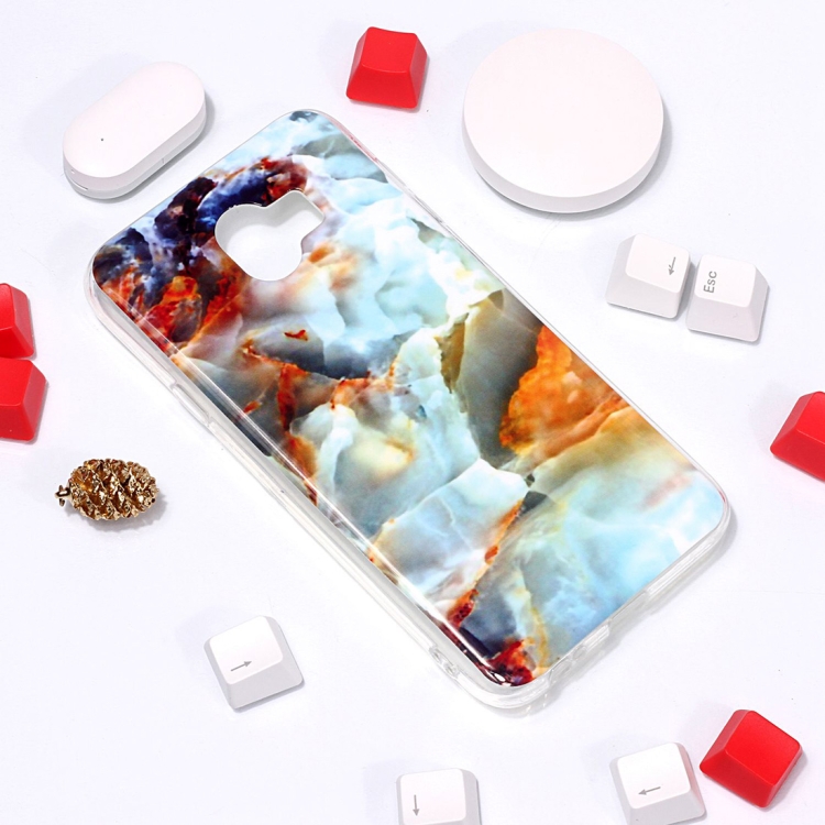 

Marble Pattern TPU Soft Protective Case For Galaxy J4 (2018)(Resplendent Sunset)