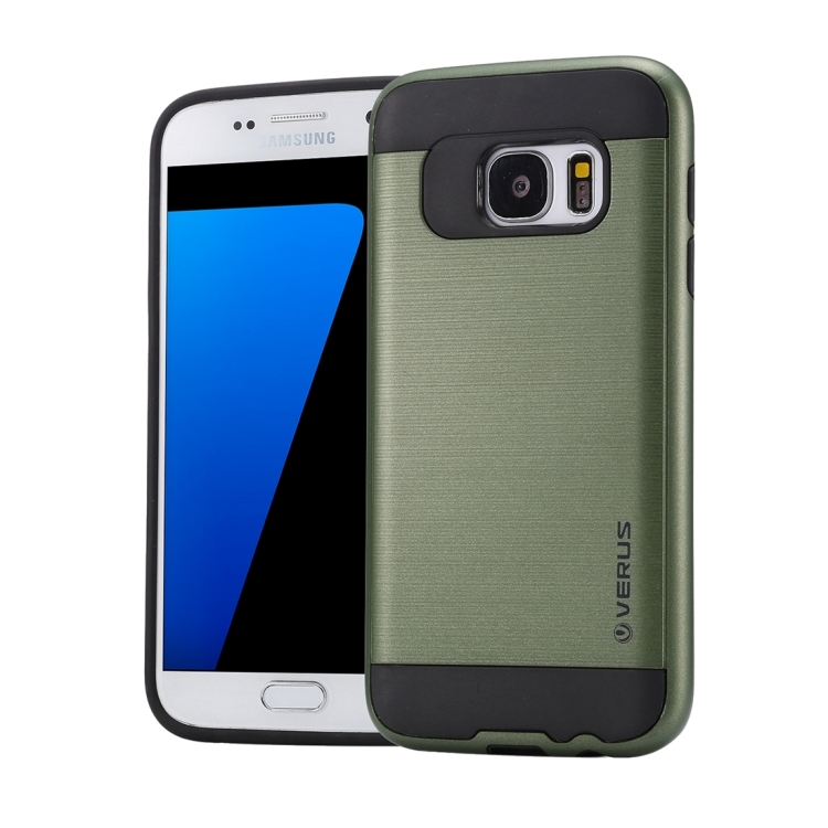 

For Galaxy S7 / G930 Brushed Texture PC + TPU Protective Case(Army Green)