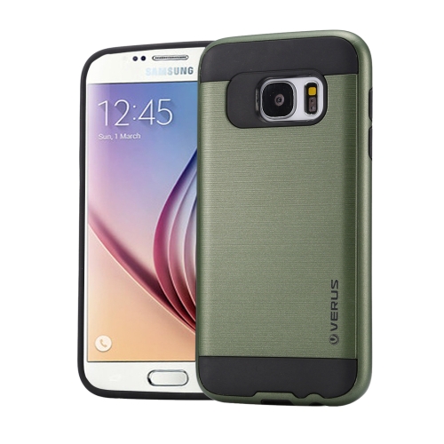 

For Galaxy S6 / G920 Brushed Texture PC + TPU Protective Case(Army Green)