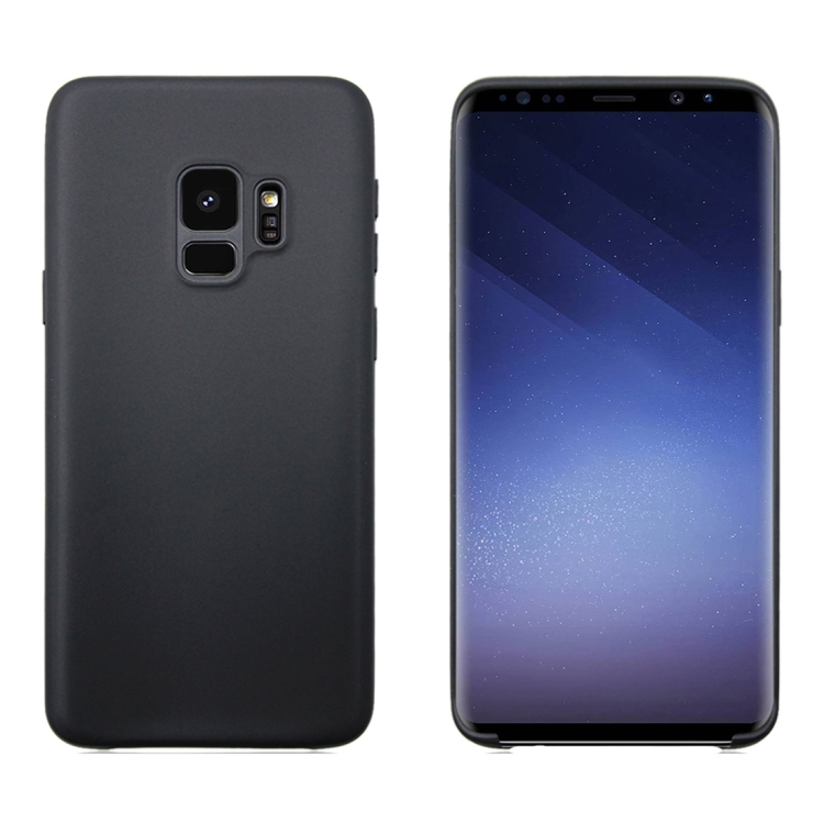 

For Galaxy S9 Solid Color TPU Dropproof Protective Back Cover Case(Black)