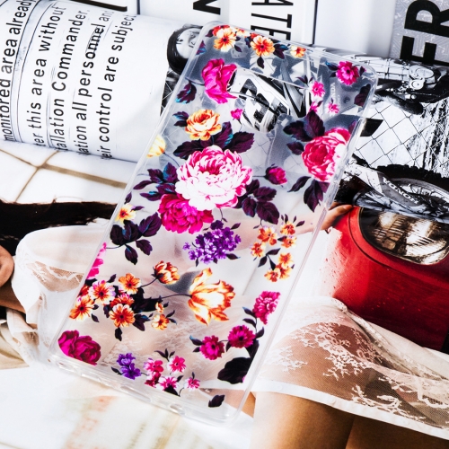 

Transparent Varnish Painting Soft TPU Case For Galaxy Note9(Flowers)