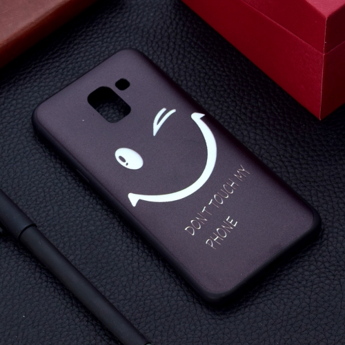 

Painted Soft TPU Protective Case For Galaxy J8 (2018)(Smiling Face)