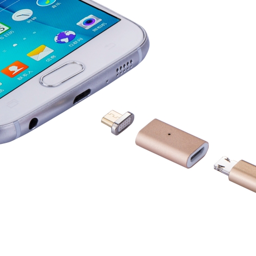 

Micro USB Female to Micro USB Male Magnetic Adapter, For Samsung / Huawei / Xiaomi / Meizu / LG / HTC and Other Smartphones(Gold)