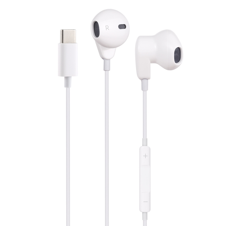 

ME563-T 1.2m Wired In Ear USB-C / Type-C Interface Headset with Mic, For Huawei, Xiaomi and Other Smartphones with USB-C / Type-C Interface(White)