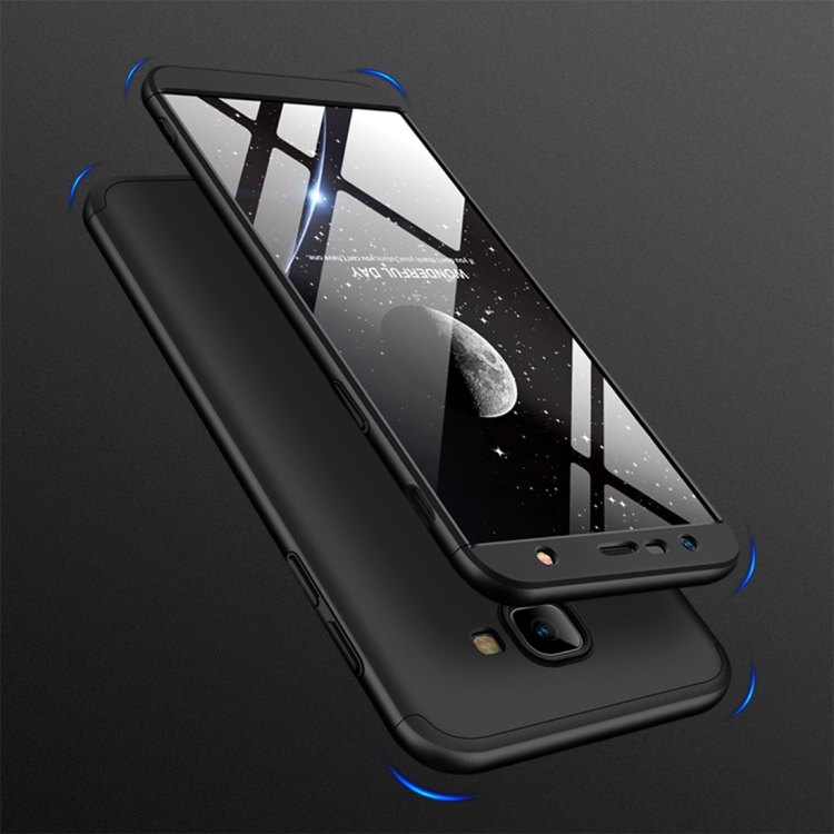 

GKK Three Stage Splicing Full Coverage PC Case for Samsung Galaxy J4+ (Black)