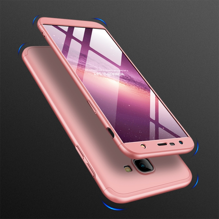 

GKK Three Stage Splicing Full Coverage PC Case for Samsung Galaxy J4+ (Rose Gold)