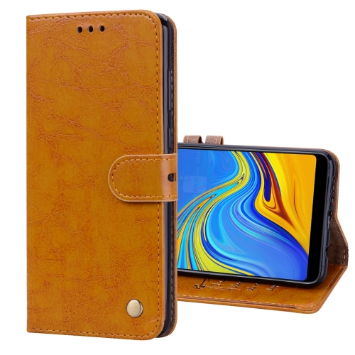 

Business Style Oil Wax Texture Horizontal Flip Leather Case for Samsung Galaxy A9 (2018) / A9s, with Holder & Card Slots & Wallet c(Brown)