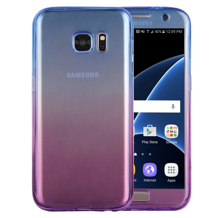 

Double-sided Gradient Color TPU Protective Case Back Cover for Galaxy S7 / G930