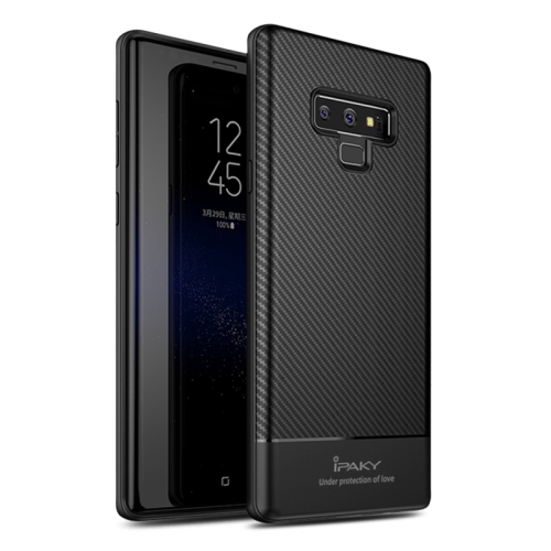 

iPAKY Carbon Fiber Texture Soft TPU Case for Galaxy Note9 (Black)