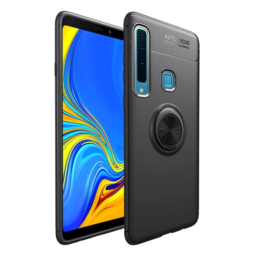 

lenuo Shockproof TPU Case for Samsung Galaxy A9 (2018), with Invisible Holder (Black)