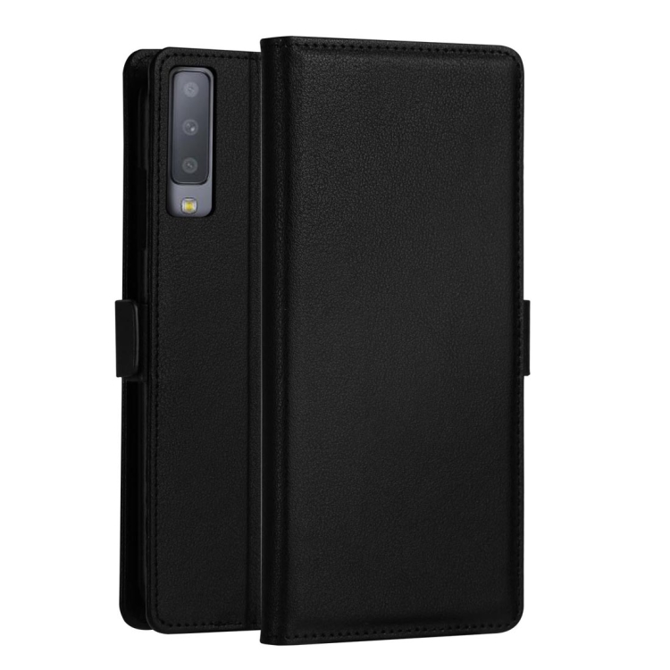 

DZGOGO MILO Series PC + PU Horizontal Flip Leather Case for Samsung Galaxy A7 (2018), with Holder & Card Slot & Wallet(Black)