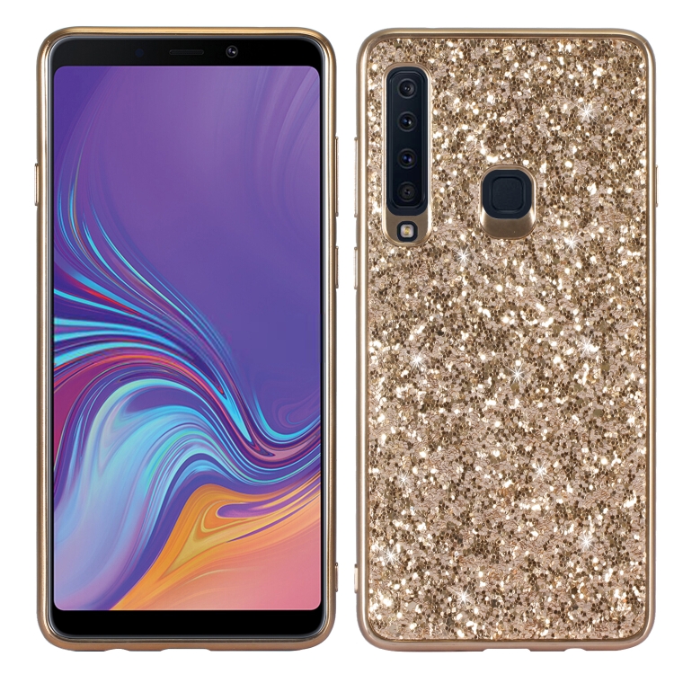 

Glitter Powder Shockproof TPU Protective Case for Galaxy A9 (2018) / A9s (Gold)