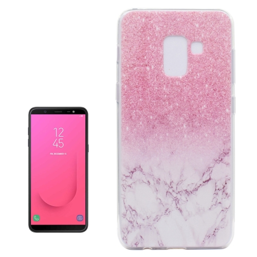 

Marble Pattern Transparent TPU Protective Back Case for Galaxy J8 (2018)