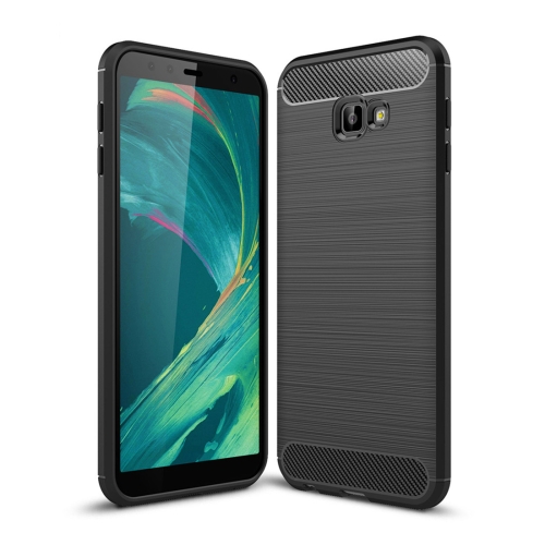 

Brushed Texture Carbon Fiber Shockproof TPU Case for Galaxy J4 Core / J4+ (Black)