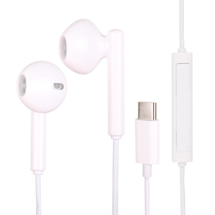 

USB-C / Type-C Interface Wired Earphone for Huawei / Xiaomi(White)