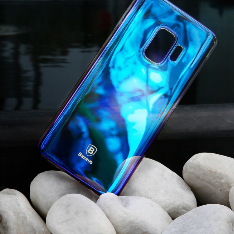 

Baseus for Galaxy S9+ Hard PC Gradient Color Protective Case Cover (Black)