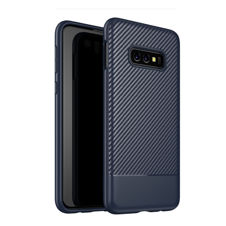 

Lewei Series Carbon Fiber Texture TPU Protective Case for Galaxy S10e(Blue)