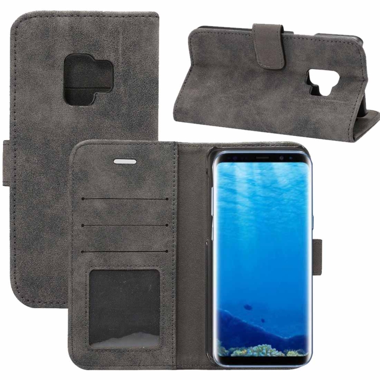 

For Galaxy S9 Sheep Bar Material PU + PC Horizontal Flip Leather Case with Holder & Card Slots & Wallet(Black)