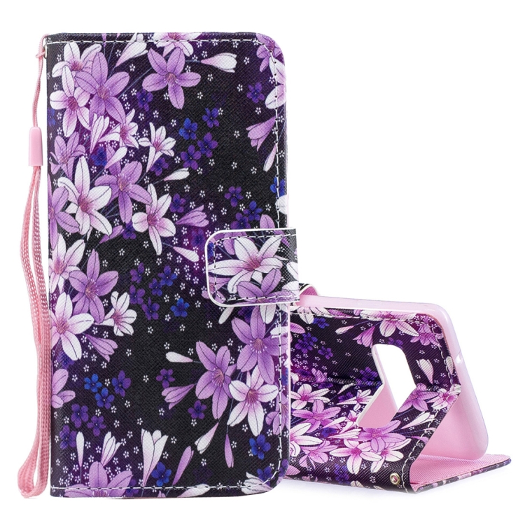 

Lily Pattern Horizontal Flip Leather Case for Galaxy S10, with Holder & Card Slots & Wallet