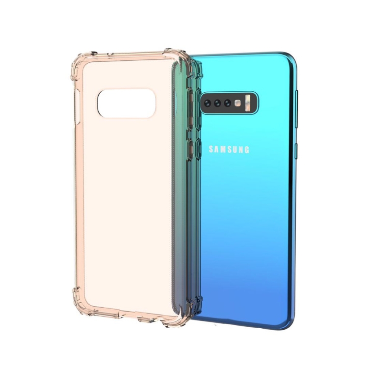 

Transparent Shockproof TPU Case for Galaxy S10e(Orange)