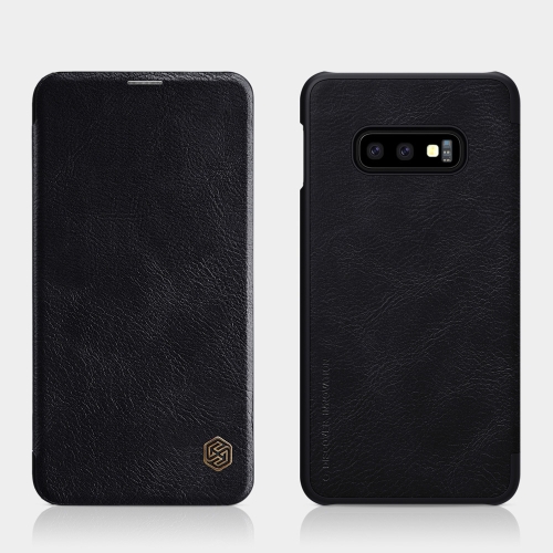 

NILLKIN QIN Series Crazy Horse Texture Horizontal Flip Leather Case for Galaxy S10e, with Card Slot(Black)