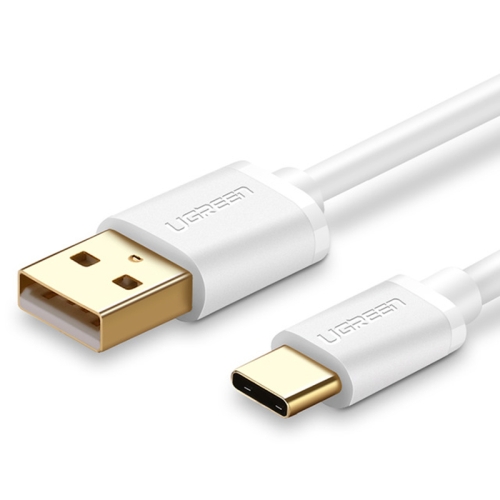 

UGREEN 3A Max Output USB to USB-C / Type-C PVC Fast Charging Sync Data Cable, Length: 0.5m (White)