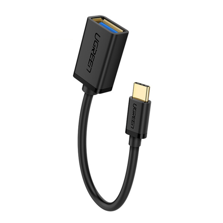 

UGREEN 13cm USB 3.0 Female to USB-C / Type-C Male OTG Converter Adapter Cable (Black)