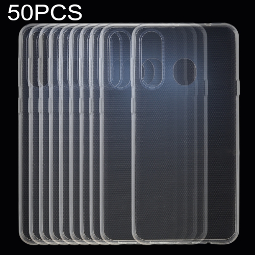 Sunsky 50 Pcs 0 75mm Ultrathin Transparent Tpu Soft Protective Case For Galaxy A8s